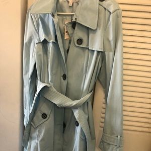 Brand New Baby Blue Trench Coat